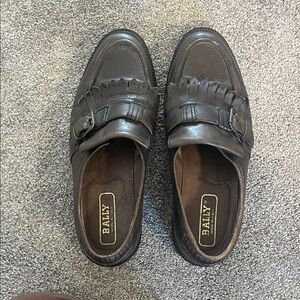Bally Dark Brown Leather Loafers